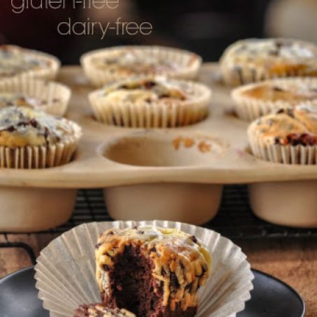 Black Bottom Cupcakes, GF